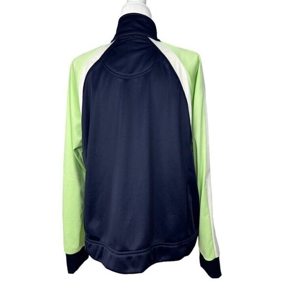 Oleg Cassini Sport Women’s Blue Vintage 90s Soft Shell Luxury Track Jacket M/C45 - Picture 7 of 15